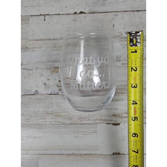 What You Do... Matters Stemless Wine Glass - Picture 4 of 6